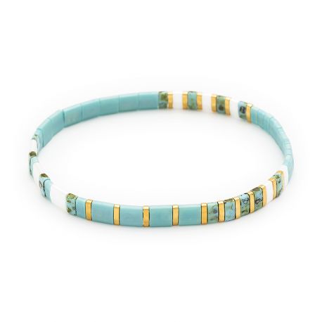 Bracelet Sakura élastique en perles du japon Go Mademoiselle 608187
